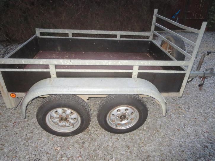 remorque double essieux 130/200 cms, Autos : Divers, Remorques, Utilisé, Enlèvement