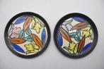 art deco - set van 2 borden - Bergen - art nouveau, Antiek en Kunst, Ophalen of Verzenden