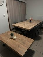 Eettafel en salontafel, Huis en Inrichting, Tafels | Eettafels, Ophalen, Zo goed als nieuw, Vijf personen of meer, Rechthoekig