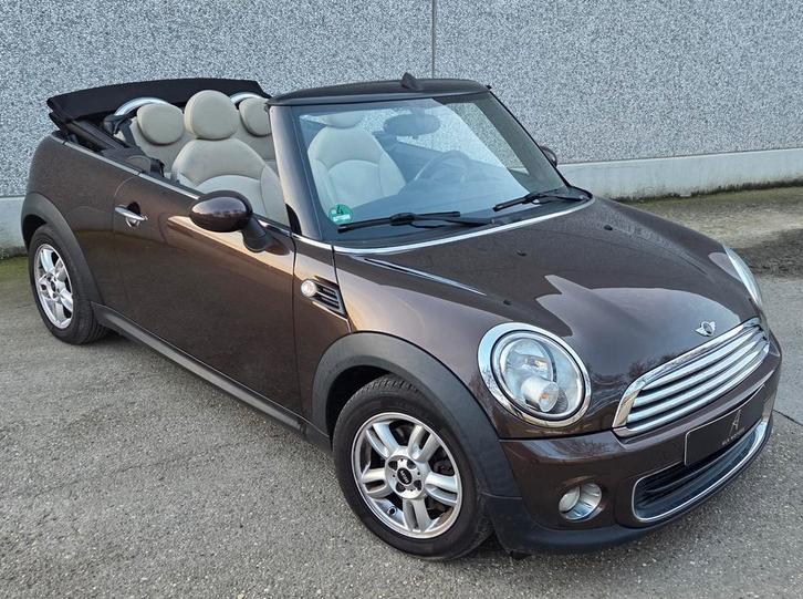 Mini Cooper One Cabrio **GARANTIE*LEDER*DIG AIRCO**, Auto's, Mini, Bedrijf, Te koop, Cabrio, ABS, Airbags, Airconditioning, Alarm
