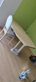 Massieve tafel met marmeren onderstel, Antiek en Kunst, Ophalen