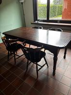 Eettafel met 4 stoelen, Huis en Inrichting, Ophalen, Zo goed als nieuw