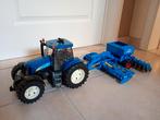Bruder New Holland met zaaimachine Lemken, Kinderen en Baby's, Ophalen of Verzenden, Zo goed als nieuw
