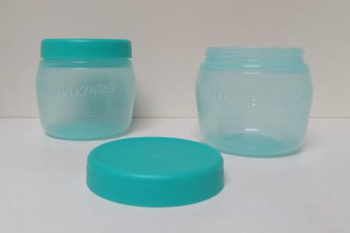 Tupperware « Universal Jar Eco » 325 ml - Turquoise - Promo, Maison & Meubles, Cuisine| Tupperware, Neuf, Boîte, Enlèvement ou Envoi