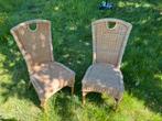 2 rieten salon stoelen, Ophalen, Gebruikt