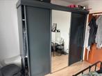 kledingkast met spiegel, Ophalen, Gebruikt, 200 cm of meer, Eikenhout
