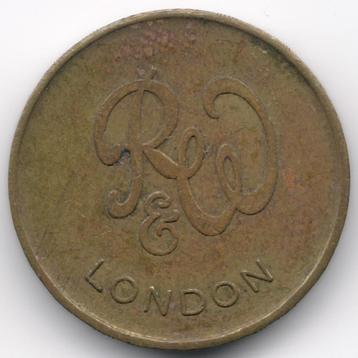 Royaume-Uni : Jeton de machine à sous : R&W London (Ruffler, Enlèvement ou Envoi, Autres matériaux