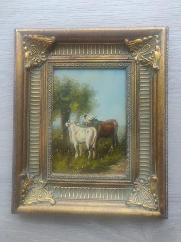 Schilderij boerderijtafereel Schouten beschikbaar voor biedingen