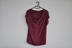 bordeaux T-shirt met glitters, Manches courtes, Taille 38/40 (M), Porté, Rouge