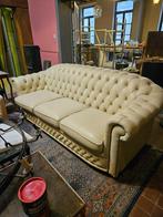 Chesterfild, Ophalen, Zo goed als nieuw, Leer, 75 tot 100 cm