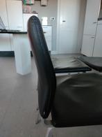 DINING CHAIR "FINO" COR - ZWART LEDER, Huis en Inrichting, Stoelen, Ophalen, Gebruikt, Zwart, Vier