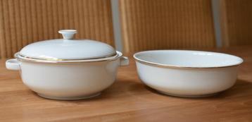 2 GROTE ARZBERG (BAYERN) PORSELEINEN GERECHTSKOMMEN beschikbaar voor biedingen