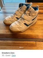 Zara basket, wit/blauw, maat 35, Kinderen en Baby's, Kinderkleding | Schoenen en Sokken, Ophalen, Gebruikt, Meisje, Sportschoenen