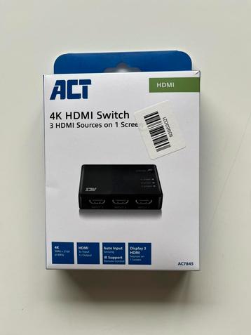 ACT 4K HDMI Switch 3x1 beschikbaar voor biedingen
