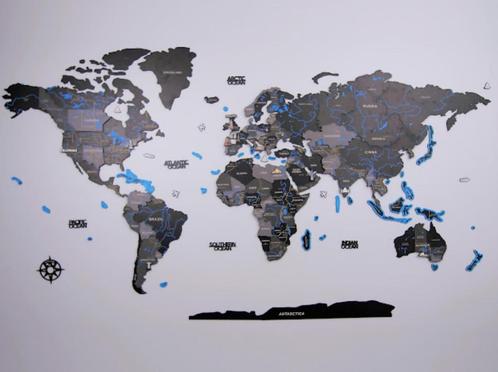 3D Houten Puzzel World Map XXL Muur Decoratie - DIY Build, Hobby en Vrije tijd, Modelbouw | Overige, Nieuw, Verzenden