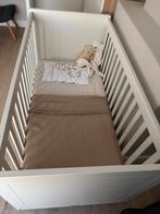 Peuterbed/ matras/ hoeslakens/ commode + bladvergroter, Ophalen, Zo goed als nieuw, Commode