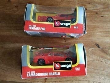 Burago die cast modelauto's beschikbaar voor biedingen