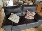Lederen 3+2 zit, Huis en Inrichting, Zetels | Zetels, Ophalen, 250 tot 300 cm, Leer, Zo goed als nieuw