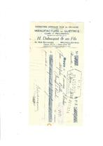 Ancien reçu 1930, Collections, Enlèvement ou Envoi, Utilisé