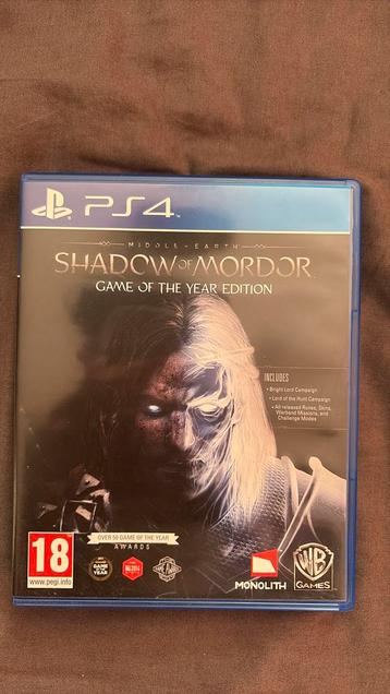 Middle-earth: Shadow of Mordor, GOTY, PS4 beschikbaar voor biedingen