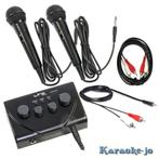 Complete karaoke mixer met echo en 2 microfoons, Micro(s), Enlèvement ou Envoi, Neuf