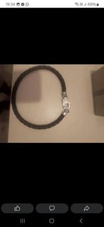 Armani halsketting, Handtassen en Accessoires, Kettingen, Ophalen of Verzenden, Zo goed als nieuw, Zwart, Zilver