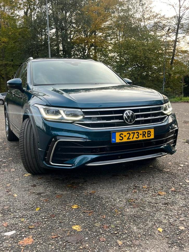 Volkswagen Tiguan 1.5 tsi R line DSG december 2020, Auto's, Vrachtwagens, Particulier, Alarm, Benzine, Euro 6, Automaat, Blauw