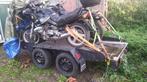 2 oldtimermoto's +remork, Motoren, Onderdelen | Overige, Ophalen