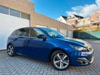 Peugeot 308 Gt Line | 12 M Garantie | 65 Dkm | Benzine|2017|, Testrit aan huis, Blauw, Leder en Stof, USB