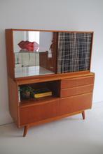 Vintage 50's High Board Jitona, Huis en Inrichting, Kasten | Dressoirs, Ophalen, Gebruikt, Mid Century, Met klep(pen)