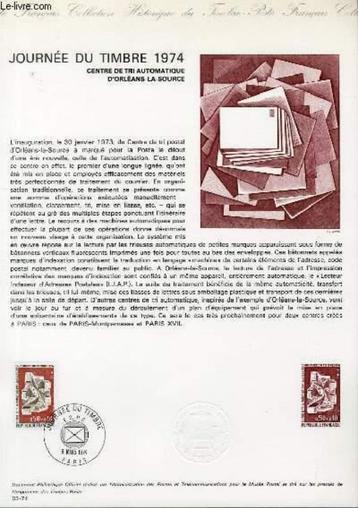 JOURNEE DU TIMBRE 1974 - CENTRE DE TRI AUTOMATIQUE D'ORLEANS