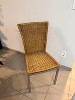 Rieten / Houten Stevige Stoelen, Huis en Inrichting, Ophalen, Zo goed als nieuw, Hout