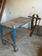 Kleine werkbank met bankschroef, Doe-het-zelf en Bouw, Werkbanken, Ophalen, Gebruikt, Bankschroef