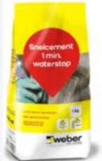 Weber Snelcement 1min. Waterstop, Doe-het-zelf en Bouw, Overige Doe-Het-Zelf en Bouw, Verzenden, Nieuw