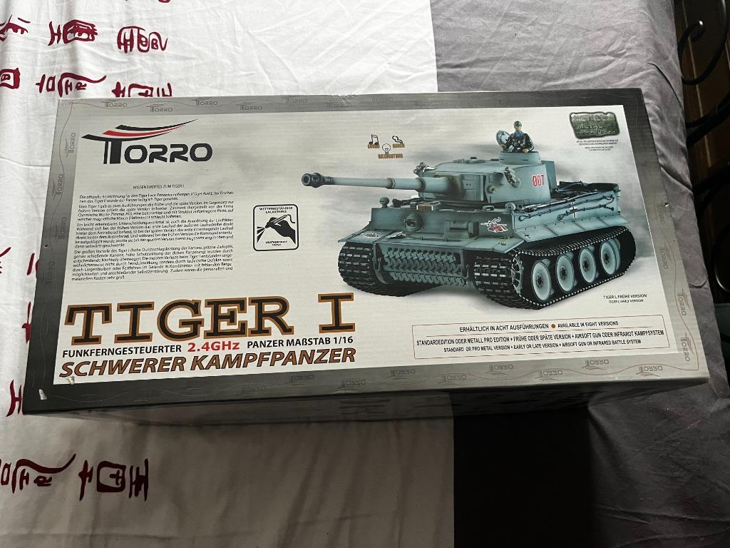 Torro RC 1/16 Tiger I, Enlèvement ou Envoi, Neuf, Échelle 1:16