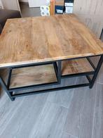table basse carrée en bois de manguier 80x80cm, neuve., Enlèvement, Carré