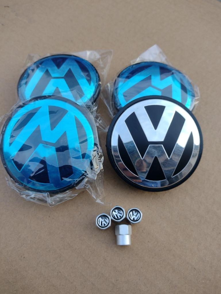 4 x centre de roue cache moyeu VW 65mm logo volkswagen emblème