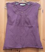 Shirt violette au "goujons" (taille 128), Comme neuf, Fille, Premaman, Chemise ou À manches longues