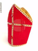 Authentieke etalage Sinterklaasmijter - 16cm, rood, Diversen, Sinterklaas, Verzenden, Zo goed als nieuw