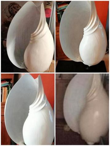 EXCEPTIONNEL GRAND LUMINAIRE DESIGN "COQUILLAGE GÉANT" beschikbaar voor biedingen