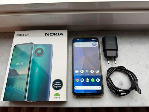 Nokia 3.4 32 Go Bleu, Télécoms, Téléphonie mobile | Nokia, Utilisé, Sans abonnement, Sans simlock, Autres modèles, Écran tactile