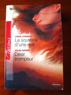 Livre à 2 titres "Le souvenir d'une nuit" et "Désir trompeur, Livres, Enlèvement ou Envoi, Utilisé, Divers auteurs.