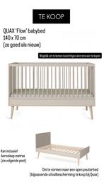 Babybed 140x70cm + matras (merken: ‘Quax’ & ‘Aerosleep’), Ophalen, Zo goed als nieuw, Matras