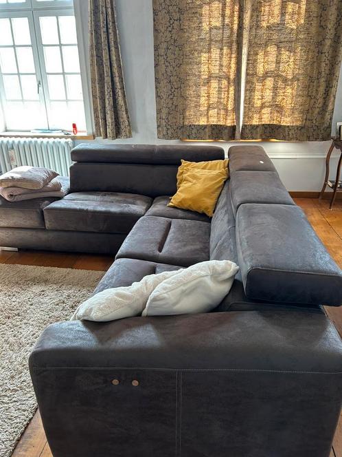 Nubuck salon, Huis en Inrichting, Zetels | Complete zithoeken, Zo goed als nieuw, Ophalen