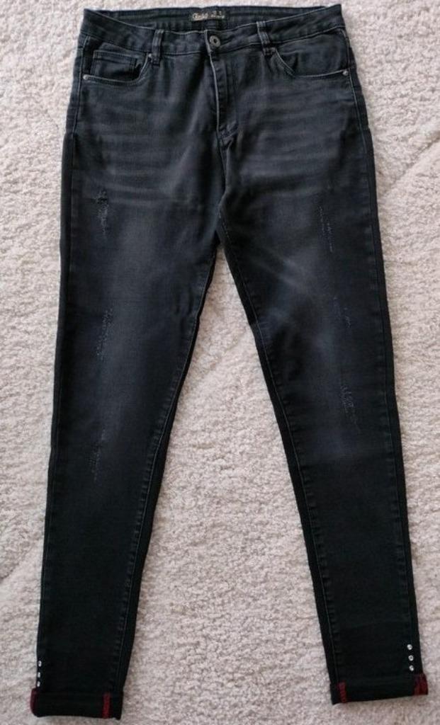 Skinny jeans maat 40. Toxik. Met hoge taille., Kleding | Dames, Broeken en Pantalons, Zo goed als nieuw, Maat 38/40 (M), Zwart