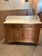 Vintage kast met marmeren blad, Antiek en Kunst, Ophalen