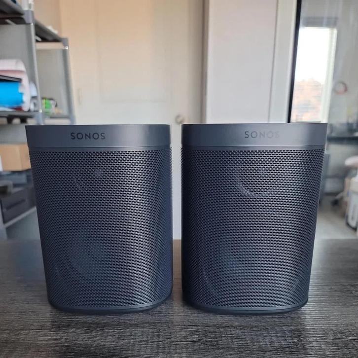 Sonos One SL (paar), Audio, Tv en Foto, Luidsprekerboxen, Zo goed als nieuw, Sonos, Ophalen of Verzenden