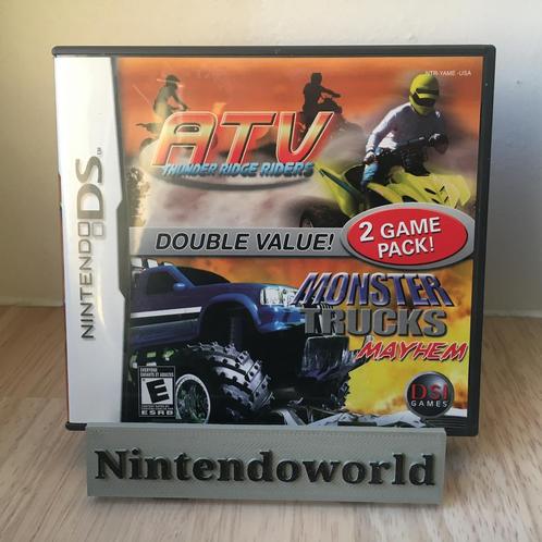 VTT Thunder Ridge Riders + Monster Truck Mayhem (DS), Consoles de jeu & Jeux vidéo, Jeux | Nintendo DS, Comme neuf, Enlèvement ou Envoi