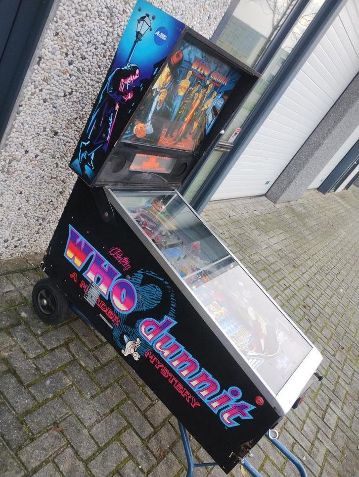 Bally Who Dunnit flipperkast, Verzamelen, Automaten | Flipperkasten, Gebruikt, Dot-matrix, Flipperkast, Bally, Ophalen of Verzenden