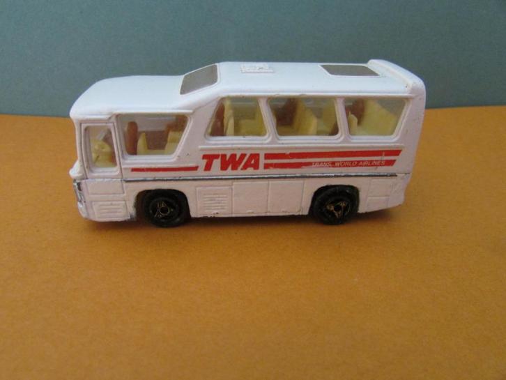 MAJORETTE, MINIBUS TWA, Hobby en Vrije tijd, Modelauto's | 1:87, Gebruikt, Bus of Vrachtwagen, Majorette, Ophalen of Verzenden